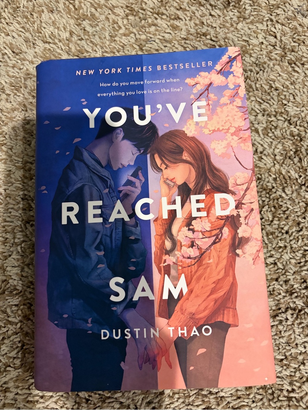 You’ve Reached Sam by - Pink & Blue Paperback Book